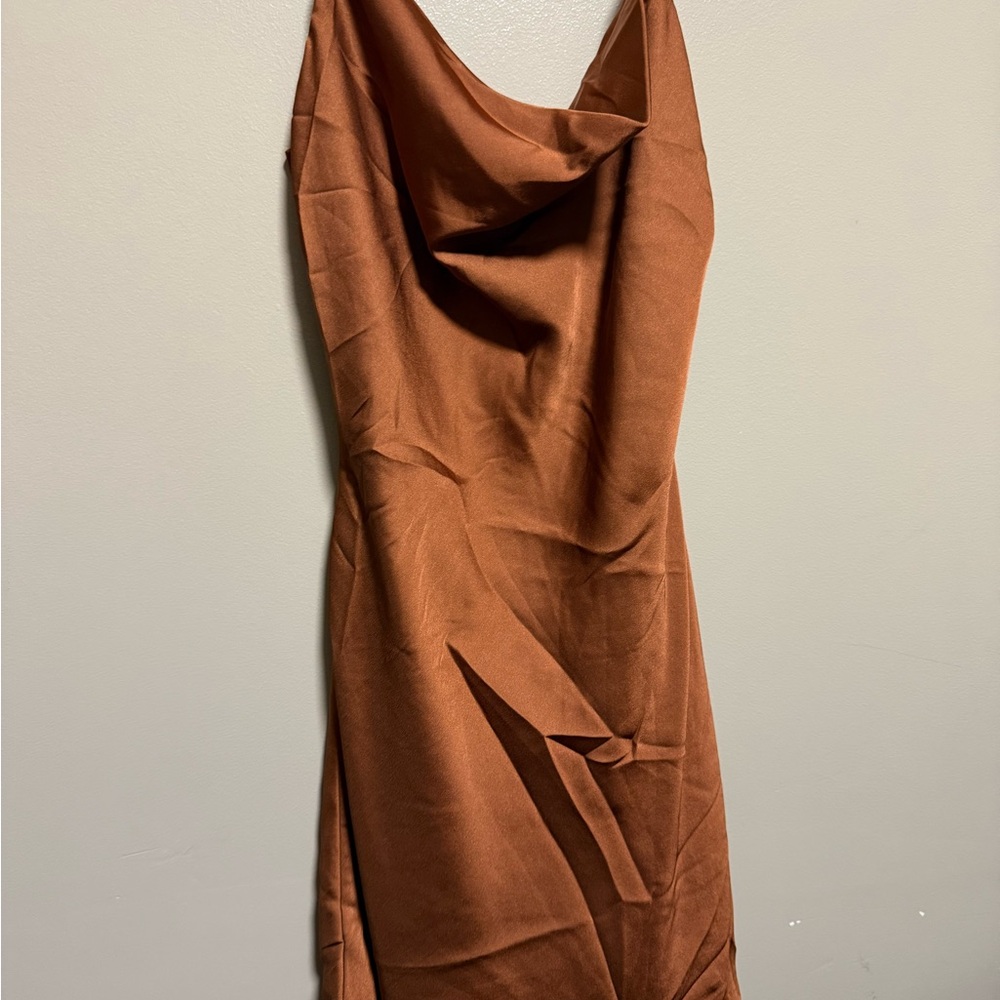 Hollister Strapless Brown Dress